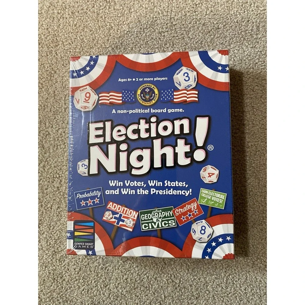 Election Night! Board Game Semper Smart Games New Sealed 2024 Edition